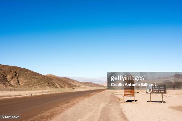 panoramic view at the atacama desert - copiapo stock pictures, royalty-free photos & images