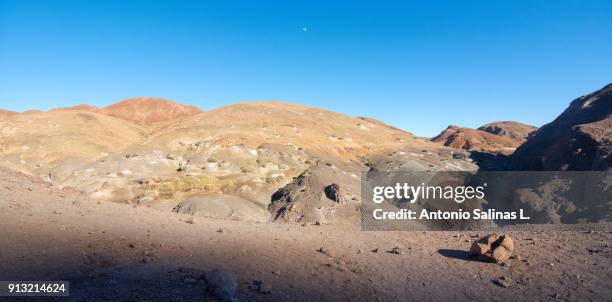 panoramic view at the atacama desert - copiapo stock pictures, royalty-free photos & images