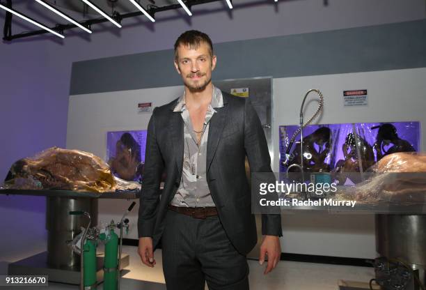 Actor Joel Kinnaman attends the World Premiere of the Netflix Original Series "Altered Carbon" on February 1, 2018 in Los Angeles, California.
