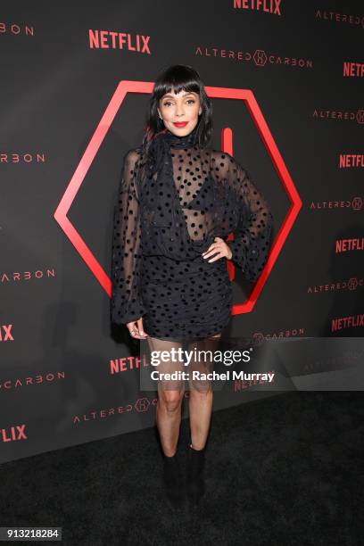 Actor Tamara Taylor attends the World Premiere of the Netflix Original Series "Altered Carbon" on February 1, 2018 in Los Angeles, California.
