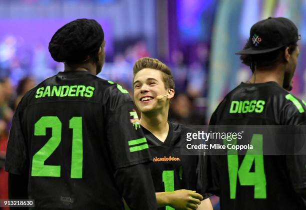 Actor Ricardo Hurtado attends the Superstar Slime Showdown taping at Nickelodeon at the Super Bowl Experience on February 1, 2018 in Minneapolis,...