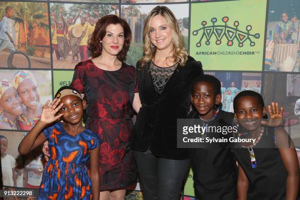 Stephanie Kurtzuba and Julia Barnett Tracy attends The African Children's Choir ChangeMakers Gala at City Winery on February 1, 2018 in New York City.