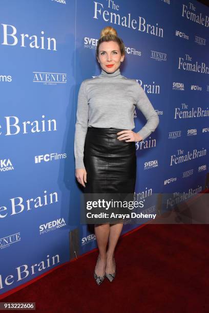 June Diane Raphael attends the premiere of IFC Films' 'The Female Brain' at ArcLight Hollywood on February 1, 2018 in Los Angeles, California.