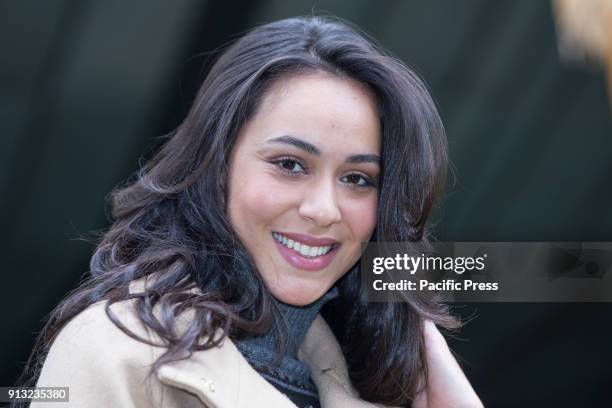 Italian actress Desiree Noferini during the photocall of Italian fiction "Il Commissario Montalbano".