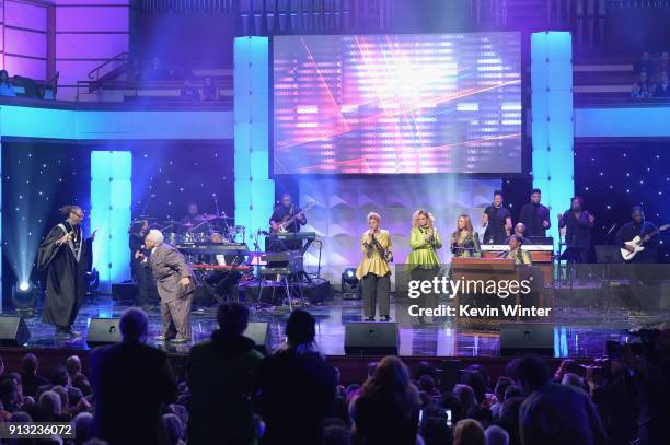 Snoop Dogg, Honoree Pastor Rance Allen, Jacky Clark-Chisholm, Dorinda Clark-Cole, Karen Clark Sheard, Elbernita Clark-Terrell of The Clark Sisters...