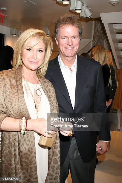 Kathy Hilton and Rick Hilton attend Step Up Women's Network benefit at Chloe Boutique At Melrose Place on October 1, 2009 in West Hollywood,...