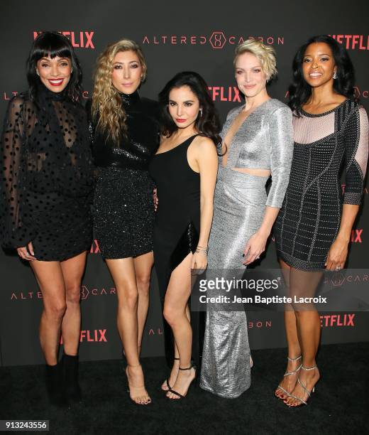 Tamara Taylor, Dichen Lachman, Martha Higareda, Kristin Lehman and Renee Elise Goldsberry attend the World Premiere of the Netflix Original Series...