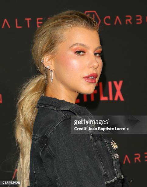 Lexi Atkins attends the World Premiere of the Netflix Original Series 'Altered Carbon' on February 1, 2018 in Los Angeles, California.