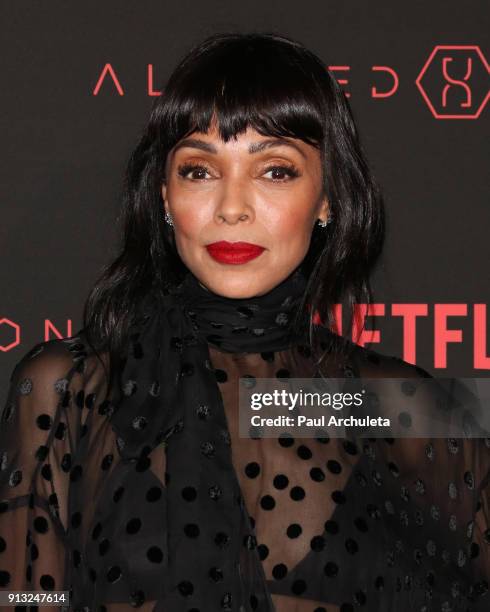 Actress Tamara Taylor attends Netflix's "Altered Carbon" season 1 premiere at Mack Sennett Studios on February 1, 2018 in Los Angeles, California.