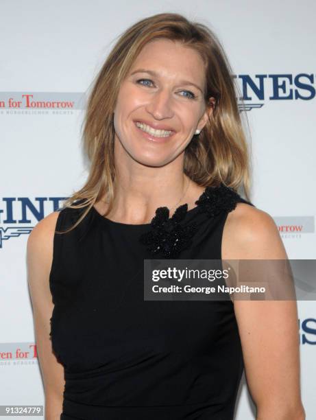 Tennis great Steffie Graf attends the Women Who Make a Difference Awards hosted by Longines and Town & Country at Hearst Tower on September 9, 2009...