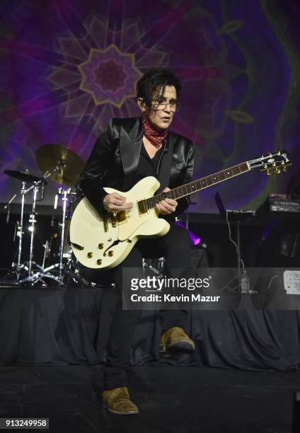 Wendy Melvoin of the band The Revolution performs onstage at American Express + Justin Timberlake Partner for Intimate Album Listening Experience...