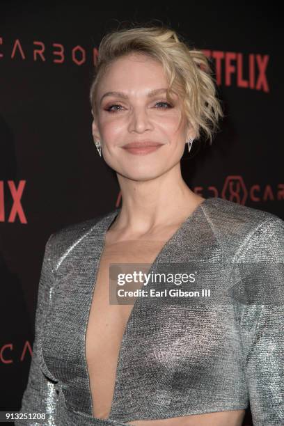 Kristin Lehman attends the Premiere Of Netflix's "Altered Carbon" at Mack Sennett Studios on February 1, 2018 in Los Angeles, California.