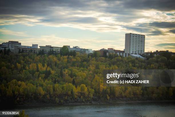 university of alberta | edmonton | alberta | canada - saskatchewan river stock pictures, royalty-free photos & images