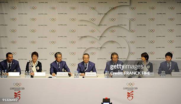 Japanese Olympic gold medalist in hammer throw Koji Murofushi, Japan's Olympic gold medalist in volleyball Yuko Arakida, Vice-President of Tokyo 2016...