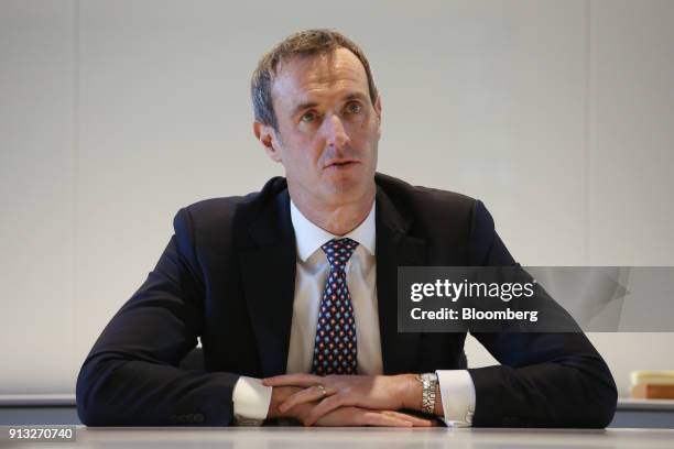 Rob Wainwright, director of Europol, speaks during an interview in London, U.K., on Thursday, Feb. 1, 2018. Europol is the European Union's...