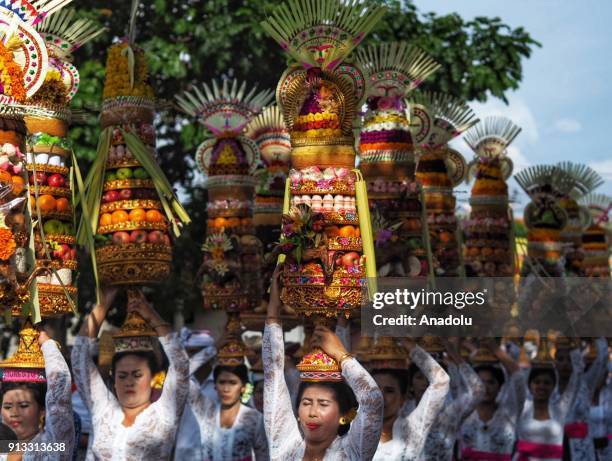 Indonesian Ritual 266 Women Bali Fruit Carrying Stock Photos, High-Res Pictures, and ...