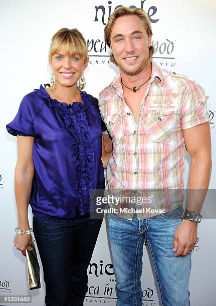 Actress Arianne Zucker and husband actor Kyle Lowder arrive at "A Pea In The Pod hosts Nicole Richie's New Maternity Line Launch Party" at 'A Pea In...
