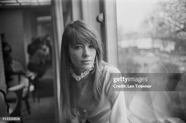 French singer-songwriter Francoise Hardy, UK, 9th February 1968.