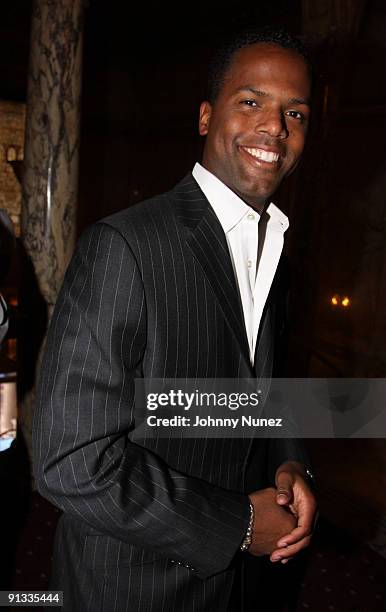 Personality AJ Calloway attends the Heartbeats by Lady Gaga headphones unveiling at GILT at The New York Palace Hotel on September 30, 2009 in New...