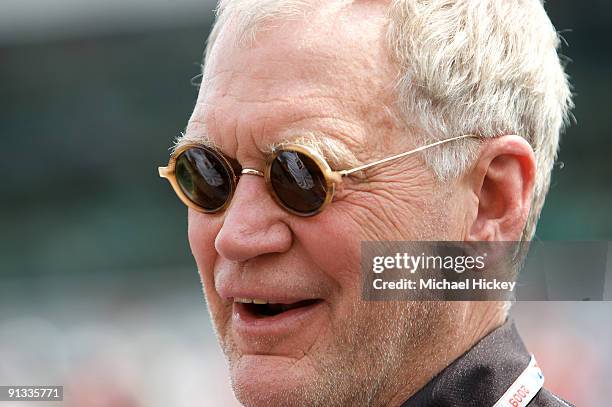 David Letterman attends the 93rd running of the Indianapolis 500 at Indianapolis Motor Speedway on May 24, 2009 in Indianapolis, Indiana.