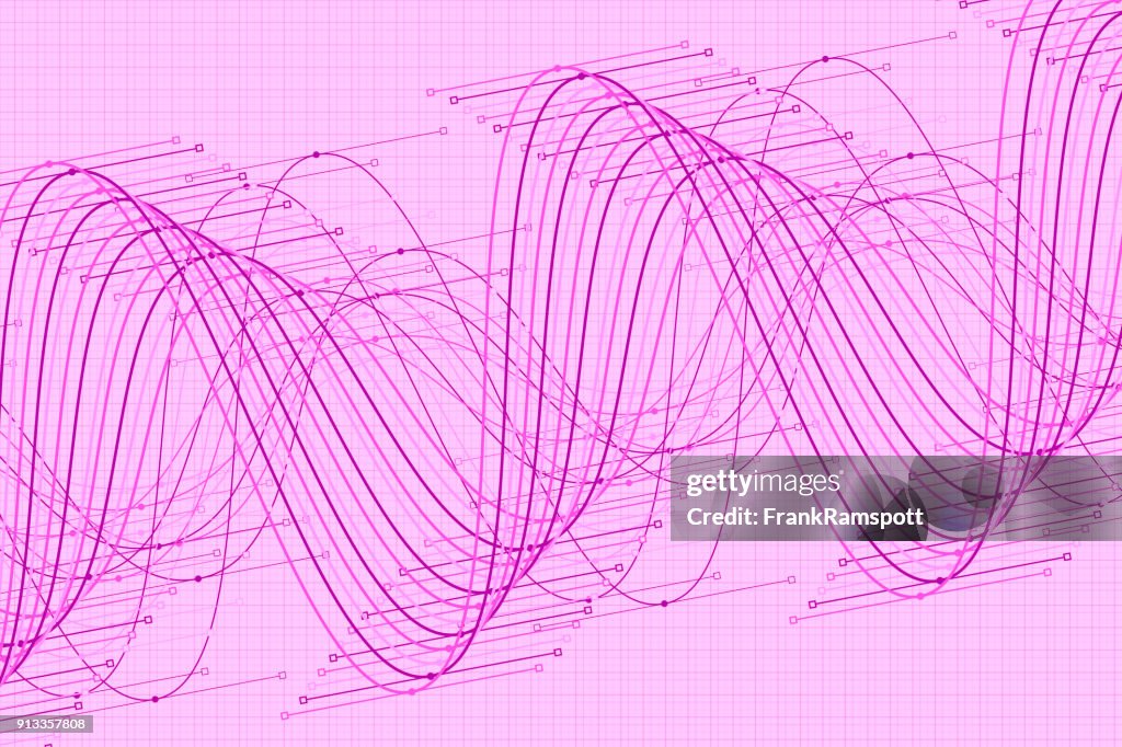 Fashion Vector Sine Wave Graph Pattern Horizontal High-Res Vector ...