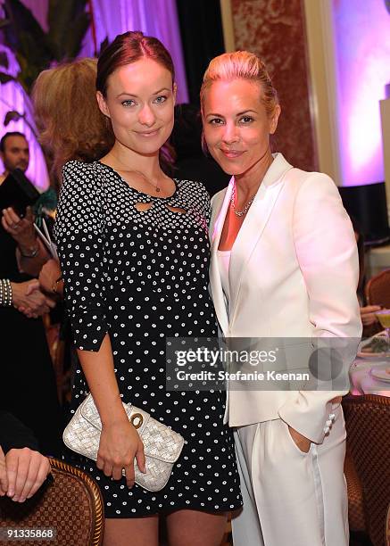 Actresses Olivia Wilde and Maria Belloattends Variety's 1st Annual Power of Women Luncheon at the Beverly Wilshire Hotel on September 24, 2009 in...