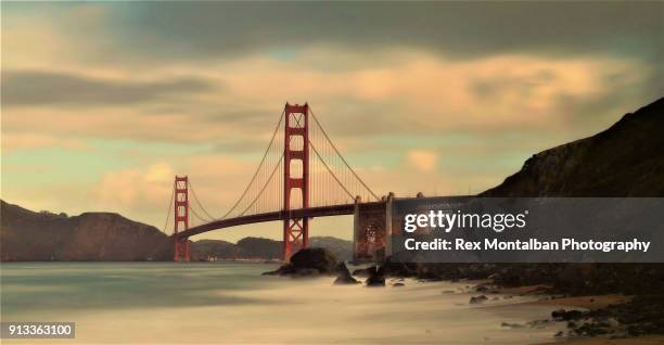 marshall beach sunrise san francisco - alisa marshall imagens e fotografias de stock