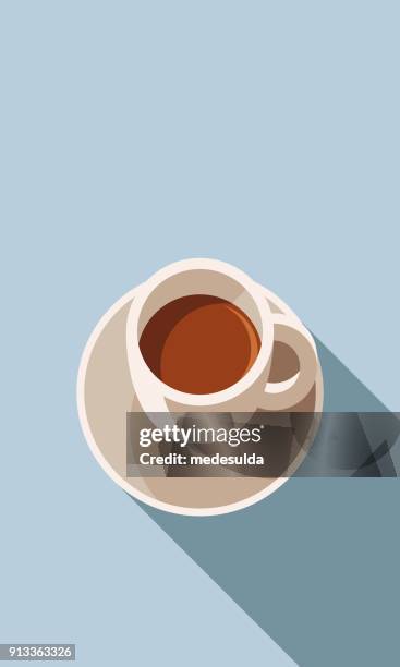 coffee cup vector flat drink - coffee drink illustration stock illustrations