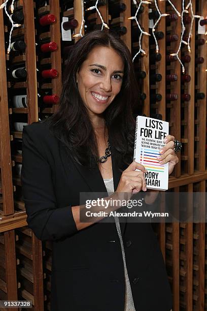 Rory Rahari at her book party for Lists for Life hosted by Gigi Levangie Grazer at Il Sole on October 1, 2009 in West Hollywood, California.