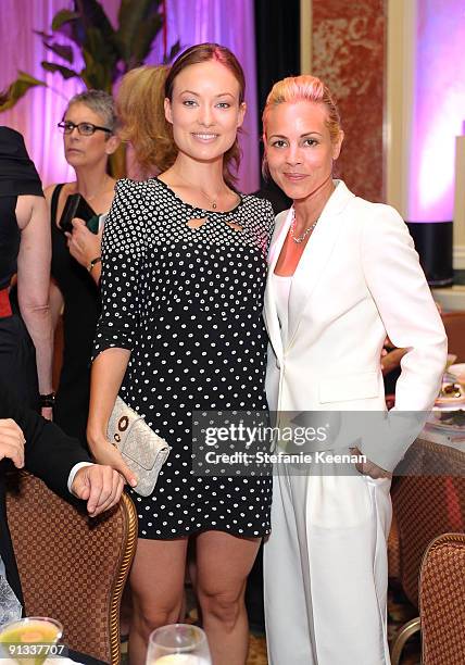 Actresses Olivia Wilde and Maria Belloattends Variety's 1st Annual Power of Women Luncheon at the Beverly Wilshire Hotel on September 24, 2009 in...