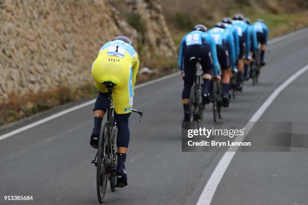 69th Volta a la Comunitat Valenciana 2018 / Stage 3 Alejandro VALVERDE Yellow Leader Jersey / Team Movistar / Poble Nou De Benitatxell - Calpe / Team...