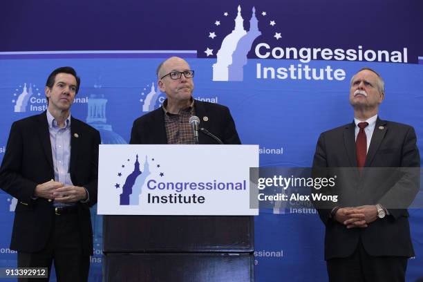 Rep. Evan Jenkins , Chairman of House Energy and Commerce Committee Rep. Greg Walden , and Rep. David McKinley participate in a news conference to...