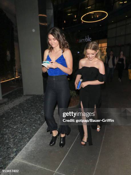 Tabitha Brownstone and Jade Pettyjohn are seen on February 01, 2018 in Los Angeles, California.