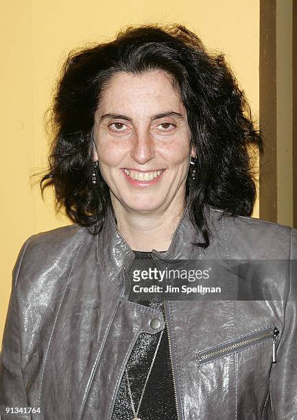 Director Tina Landau attends the after party for the opening night of "Superior Donuts" on Broadway at the Redeye Grill on October 1, 2009 in New...