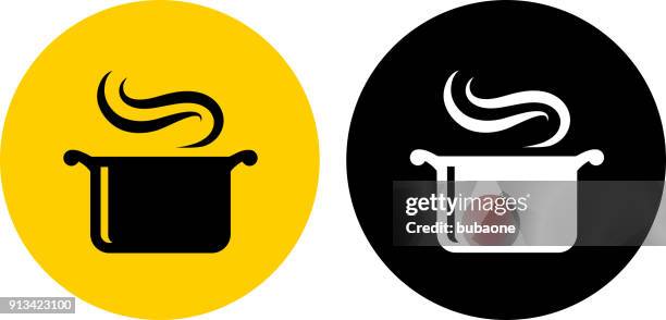 steam pot. - cooking pan stock illustrations