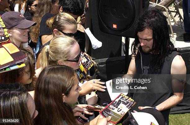 Bert McCracken of The Used and fans