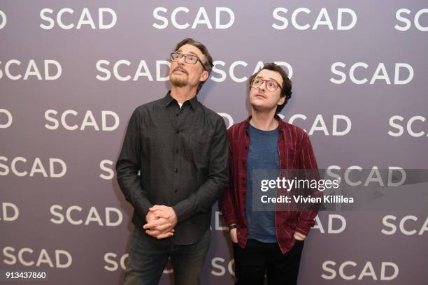 Producer Barry Josephson and actor Griffin Newman attend a press junket for "The Tick" on Day 2 of the SCAD aTVfest 2018 on February 2, 2018 in...