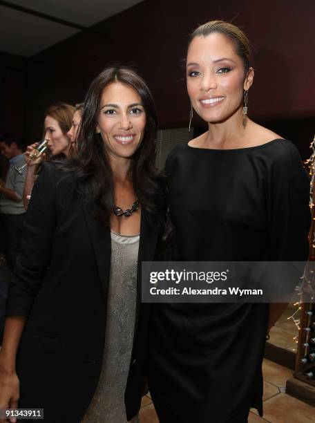 Rory Tahari and Michael Michele at Lists for Life by Rory Tahari book party hosted by Gigi Levangie Grazer at Il Sole on October 1, 2009 in West...