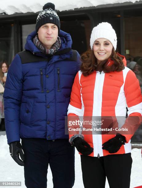 Catherine, Duchess of Cambridge and Prince William, Duke of Cambridge visit Holmenkollen as part of the Duke and Duchess of Cambridge Royal visit to...