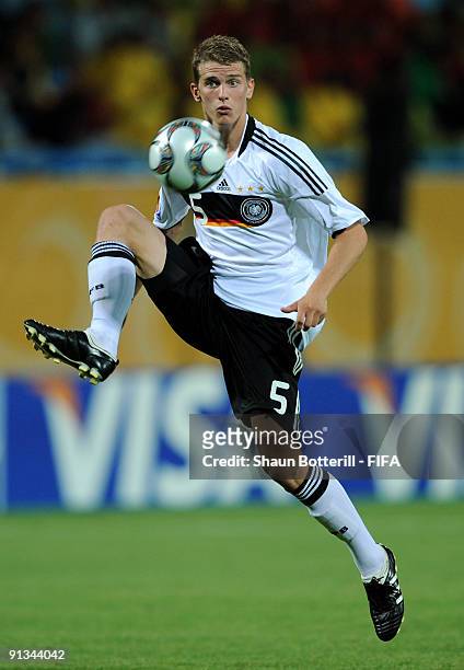 Lars Bender of Germany in action during the FIFA U20 World Cup Group C match between Germany and Cameroon at the Ismailia Stadium on October 2, 2009...