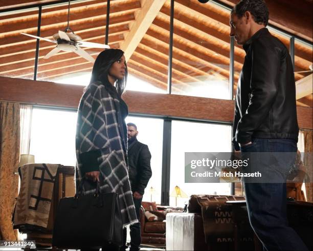 The People v. Olivia Pope" - When Olivia agrees to join Fitz in Vermont for what she thinks will be a relaxing getaway, she is shocked to find that...