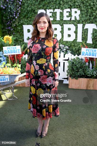 Rose Byrne attends the photo call for Columbia Pictures' 'Peter Rabbit' at The London Hotel on February 2, 2018 in West Hollywood, California.