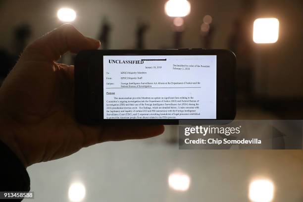 Six-page memo alleging misconduct by senior FBI officials investigating President Donald Trump's 2016 campaign was released to the public February 2,...