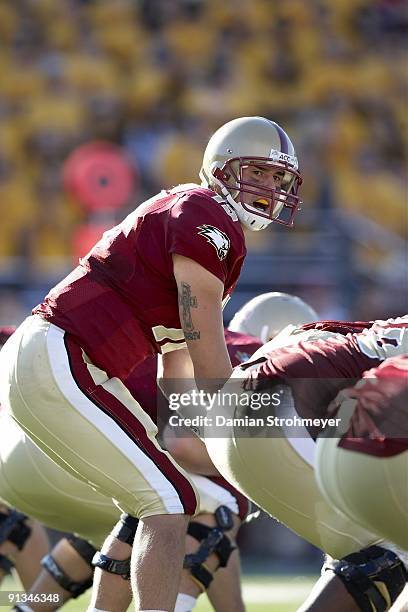 Boston College QB Dave Shinskie calling signals vs Wake Forest. Chestnut Hill, MA 9/26/2009 CREDIT: Damian Strohmeyer