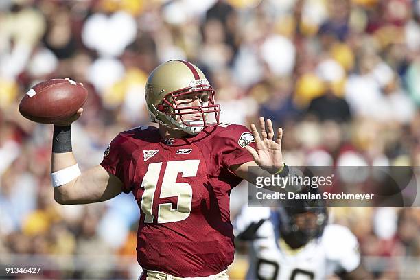 Boston College QB Dave Shinskie in action vs Wake Forest. Chestnut Hill, MA 9/26/2009 CREDIT: Damian Strohmeyer