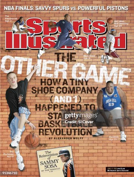 June 13, 2005 Sports Illustrated via Getty Images Cover: Street Basketball: And1 Mix Tapes: Portrait of Jamar Davis aka Pharmacist, Waliyy Dixon aka...