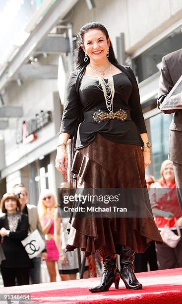 Crystal Gayle attends the ceremony honoring her with a star on the Hollywood Walk of Fame on October 2, 2009 in Hollywood, California.