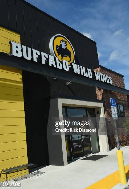 Buffalo Wild Wings restaurant is seen on February 1, 2018 in Jacksonville, Florida.