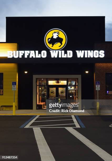 Buffalo Wild Wings restaurant is seen on February 1, 2018 in Jacksonville, Florida.