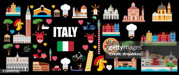 italien travel - valle d'aosta stock-grafiken, -clipart, -cartoons und -symbole